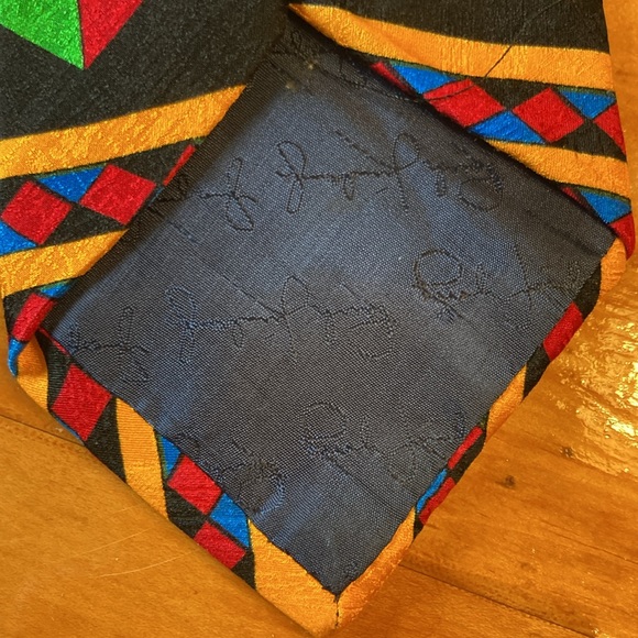 Rush Limbaugh No Boundaries Geometric Multi-Color Silk Neck Tie - Picture 5 of 12